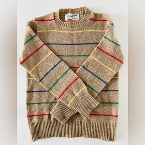 Vintage Wool Blend Striped Sweater